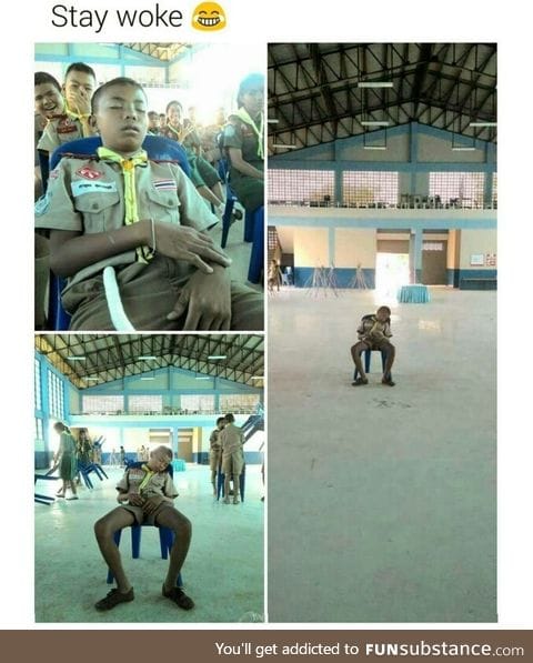 I wished they'd let me sleep in class