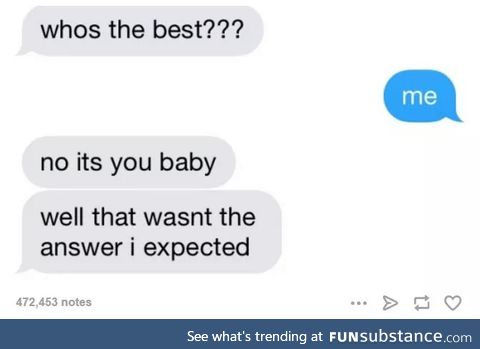 This is what it's like to flirt with me