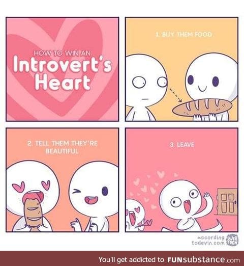 Stage one to winning over an introvert: