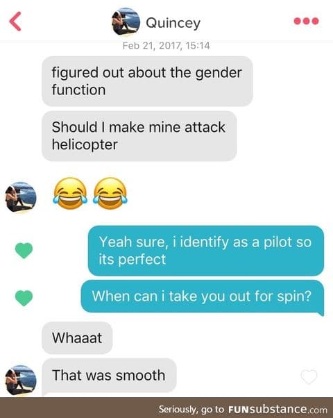 Little does she know, I'll never be this smooth again