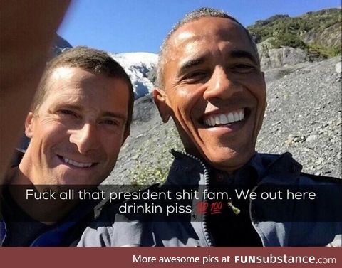 Obama enjoying life