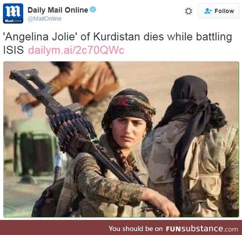 Her name was Asia Ramazan Antar, and she was a warrior, not just a face
