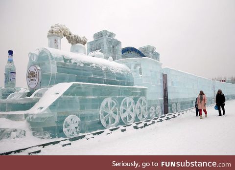 All made from ice and snow
