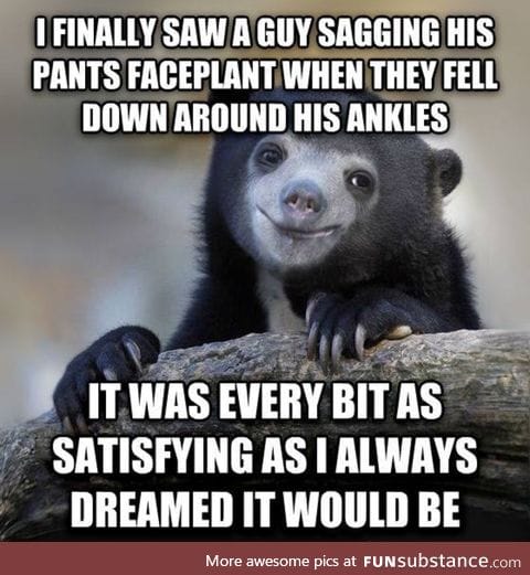 "He dropped like a ridiculously dressed sack of bricks"