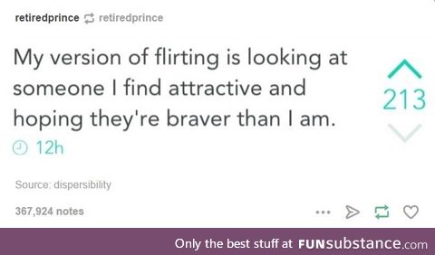 I've got mad flirting skills