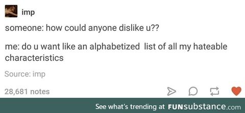 A is for Arrogant Arsehole