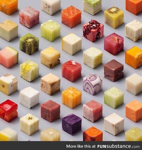 Foods by the cube