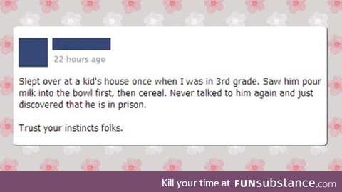 A very valuable life lesson
