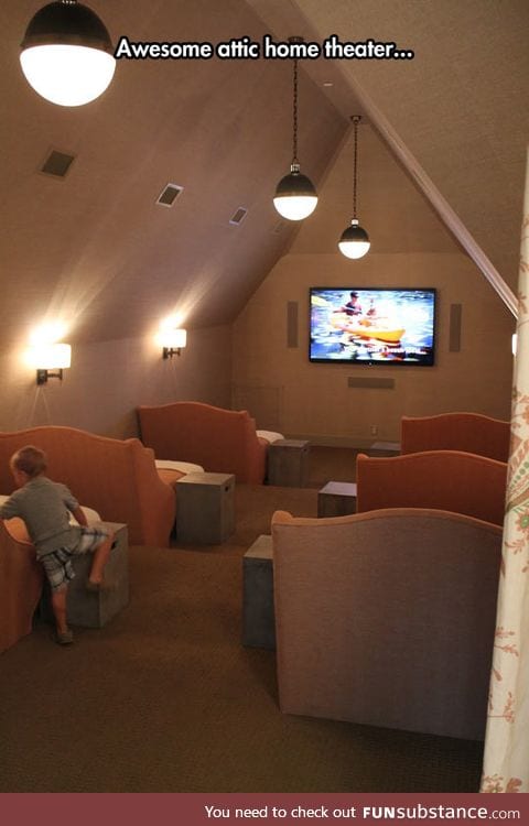 Probably the best attic ever
