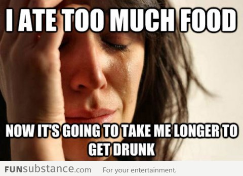 Too much food