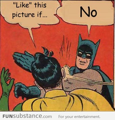 When someone asks for a Facebook like