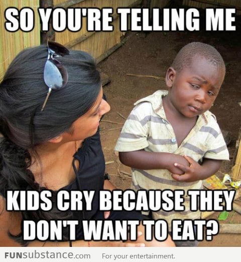Third World Kid can't comprehend