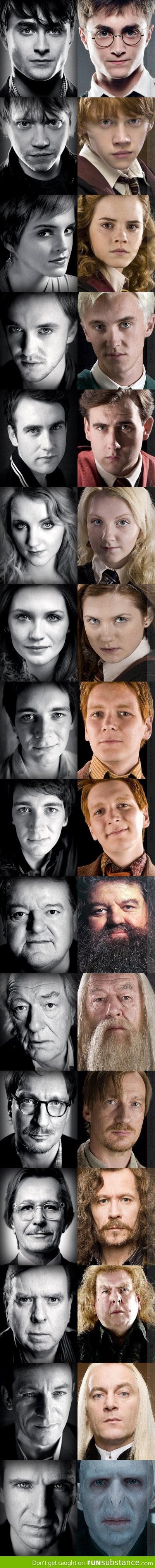 The real faces behind Harry Potter characters