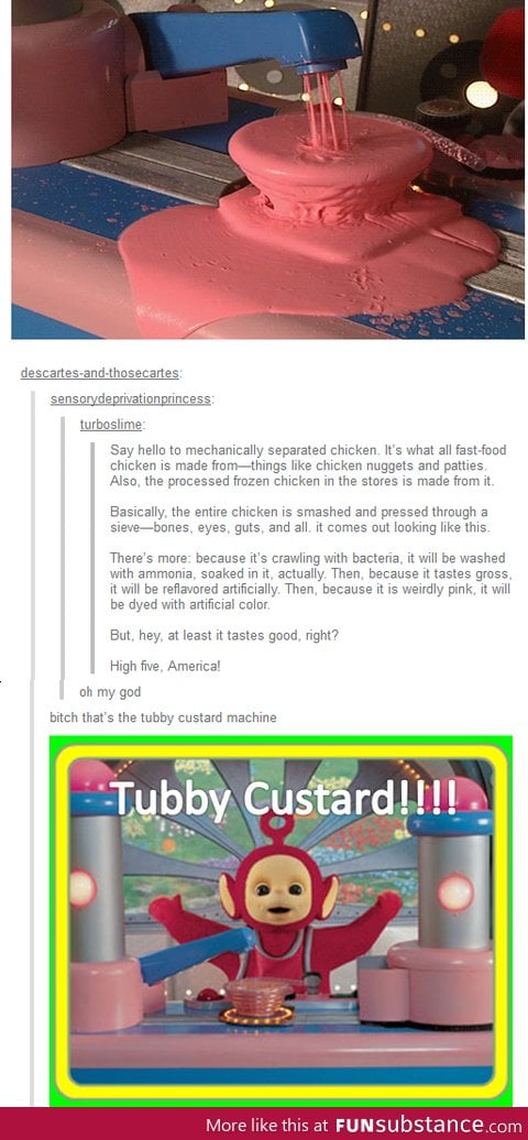 Teletubbie custard