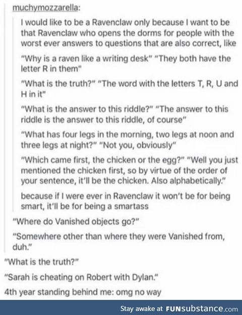 Sorry for the Harry Potter spam guys. All the good posts only revealed themselves today.
