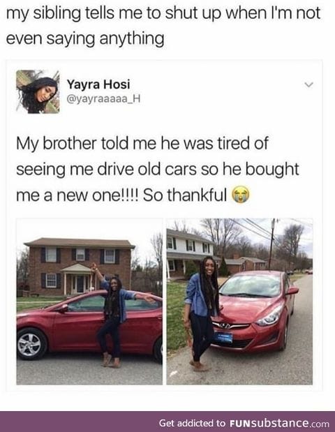 What a great sibling