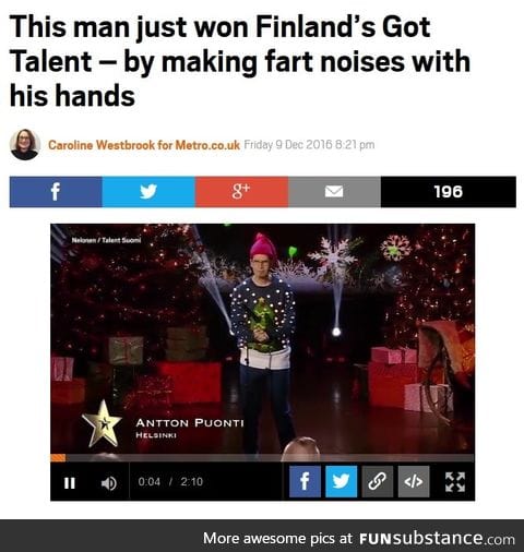 I'm so proud to be Finnish right now