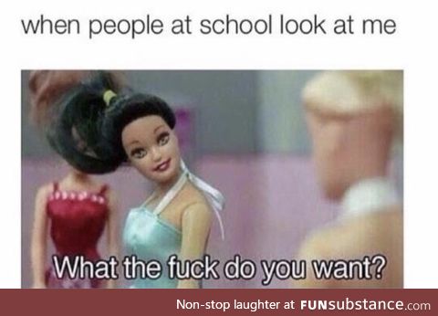 I hate people at school