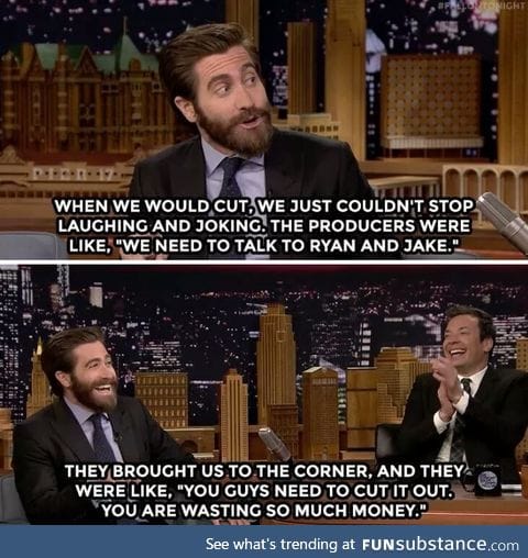 Ryan Reynolds' bromance with Jake Gyllenhaal