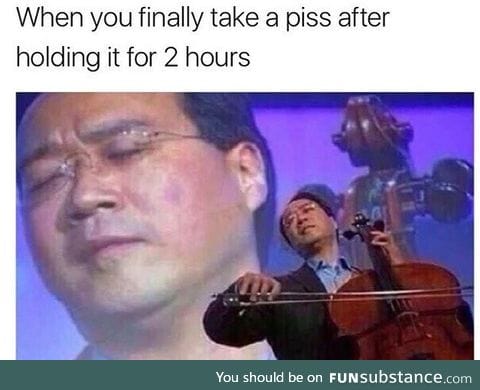 Feels good man