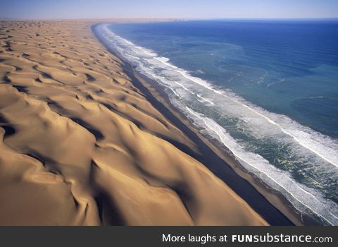 Desert and Water in Namibia
