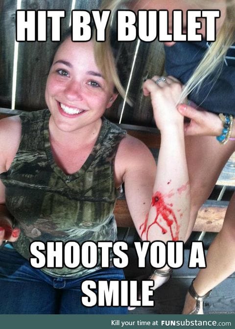 A woman with great caliber