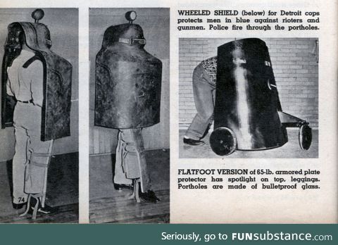 What the first riot shields looked like