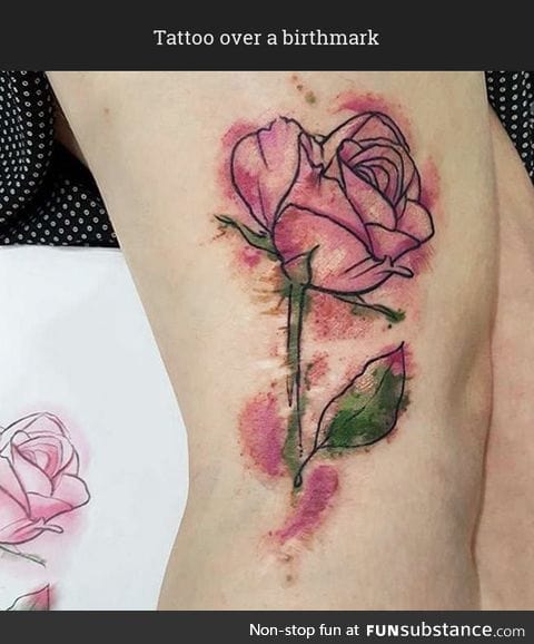 Beautiful way to cover a birthmark