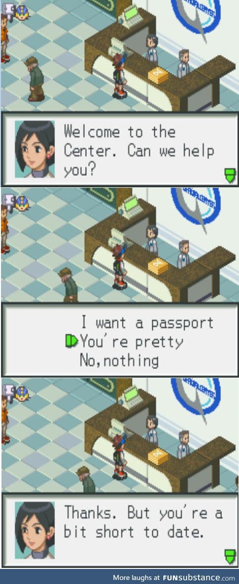 When you are under 1.80 m