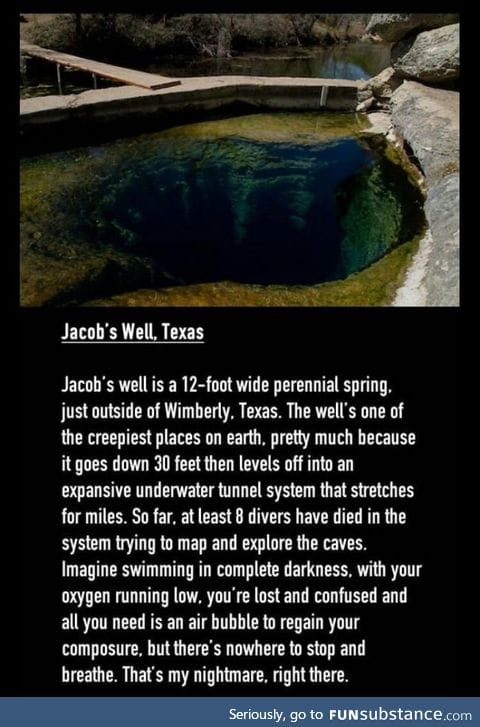 8 people did in Jacob's Well, Texas