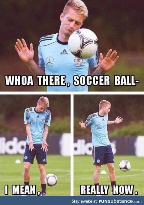Seriously soccer ball