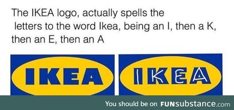 Subliminal message in IKEA's logo