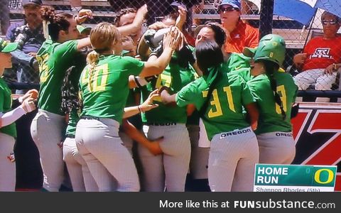 Softball congratulations?