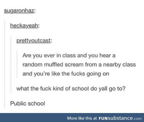 My school is a mess