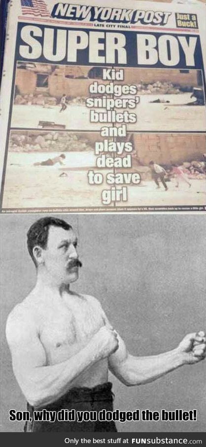 Just take it like a man