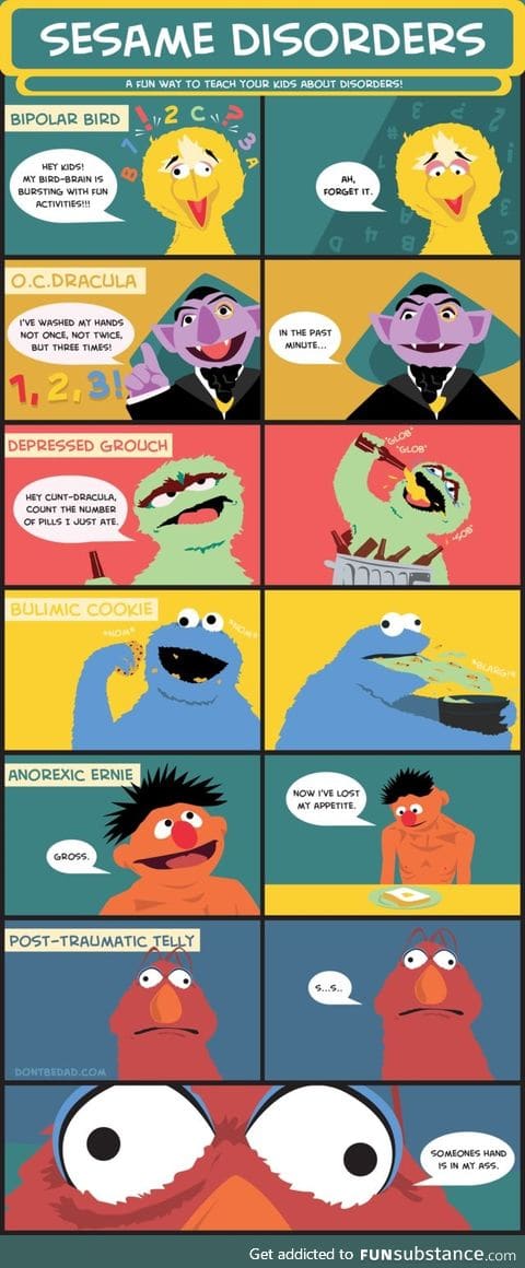 Mental Disorders, as presented by Sesame Street