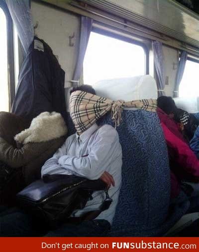 Well that's one way to take a nap