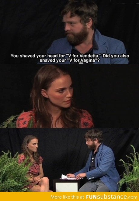 Zach Galifianakis with Natalie Portman