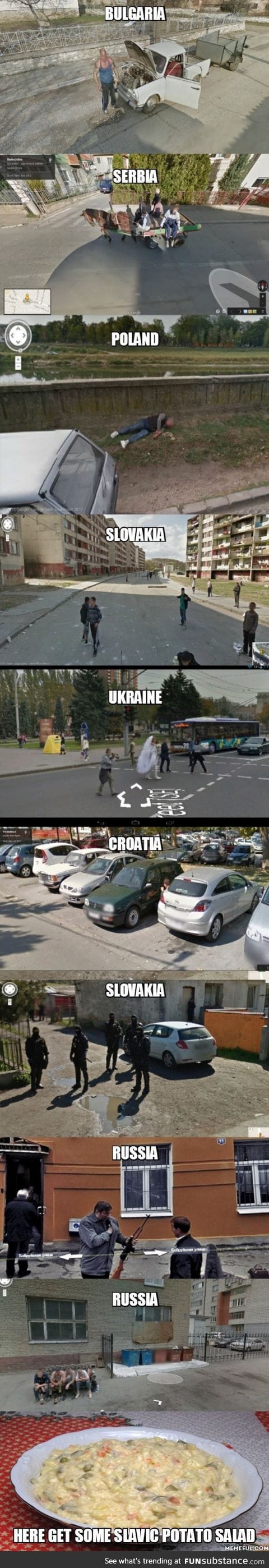 Google Street View in Slavic style