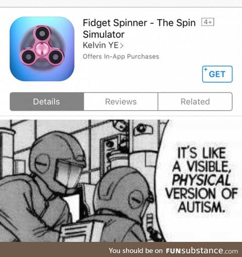 Seriously? A fidget spinner app?