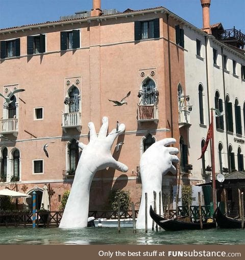 Art installment in Venice