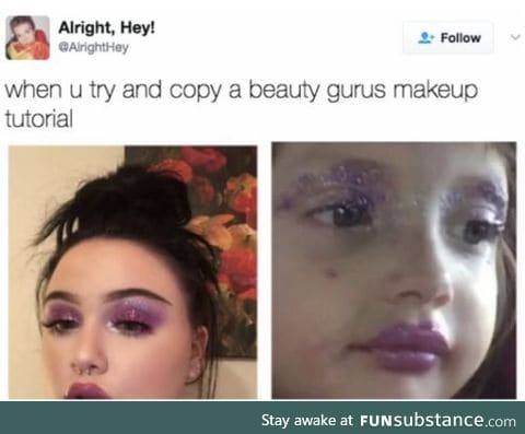 I can't do makeup