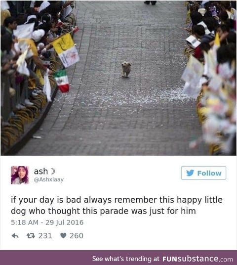 Could you imagine how he felt!
