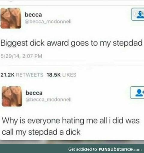 Biggest d*ck award