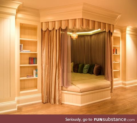 A Room with a cozy bed