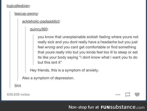 Just hope some sleep will take that feel away