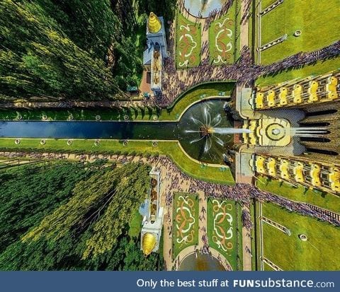 Stunning view of the Peterhof