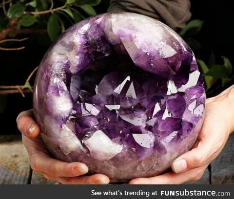 Amethyst geode sphere