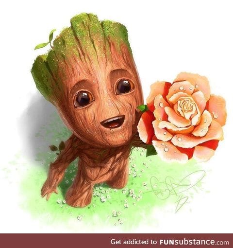 Baby Groot wishes you a great day :)