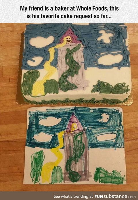 Cake From A Kid's Drawing